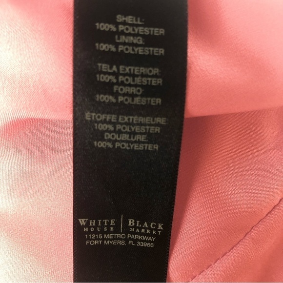 WHITE HOUSE BLACK MARKET (4) Pink scalloped tiers dress - Picture 6 of 9